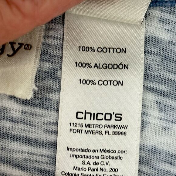 Chico's Zenergy Novelty Twin Set Size 2 (12) Large Cotton - Picture 13 of 16